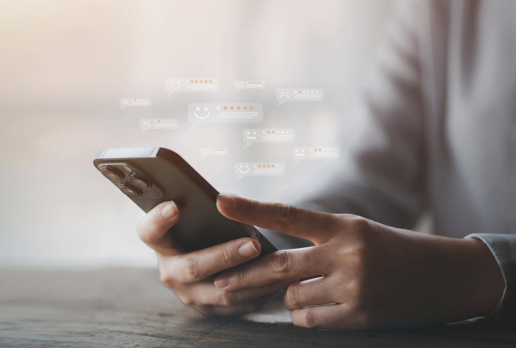 A product or service review ideas from customers