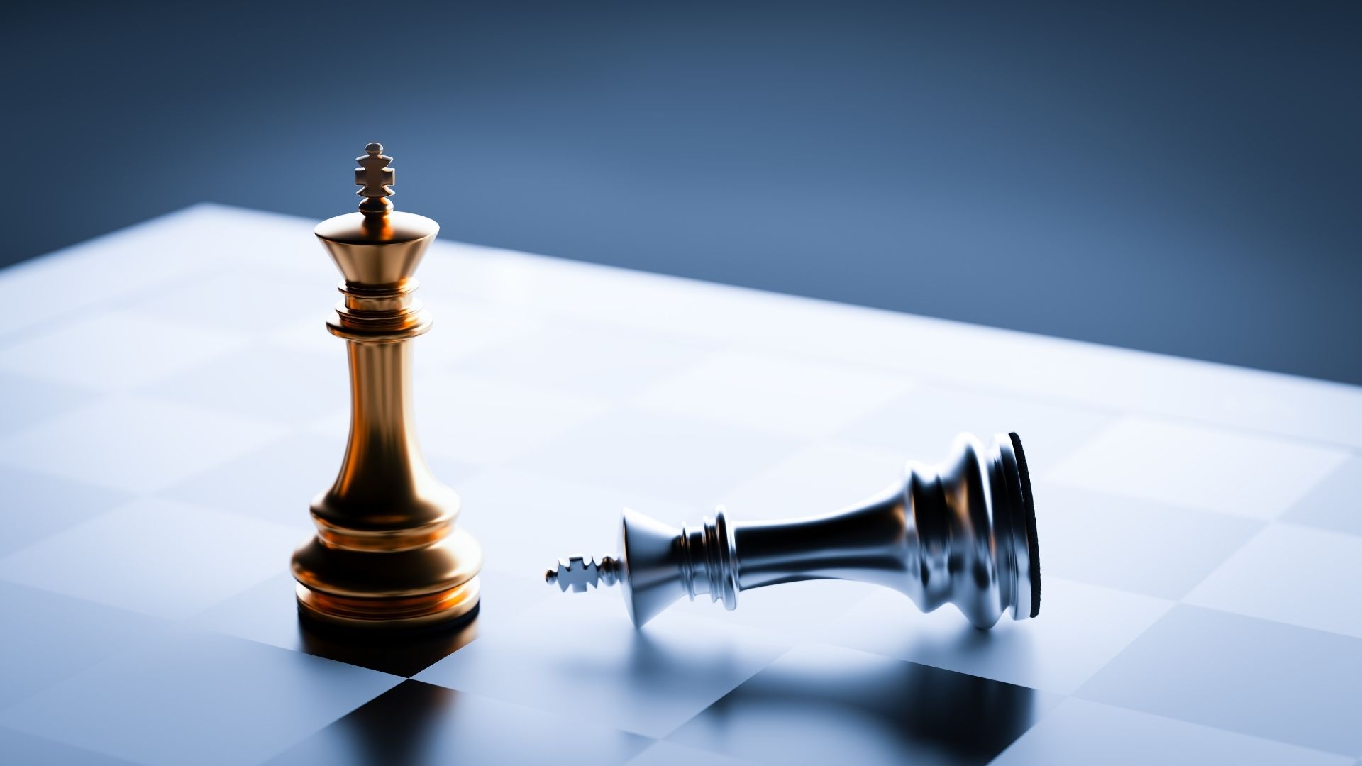 chess game win and lose concept