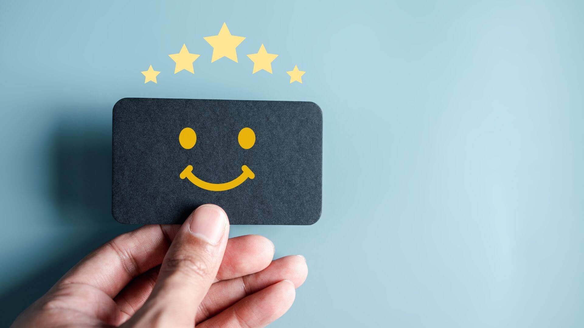 customer experience giving five stars