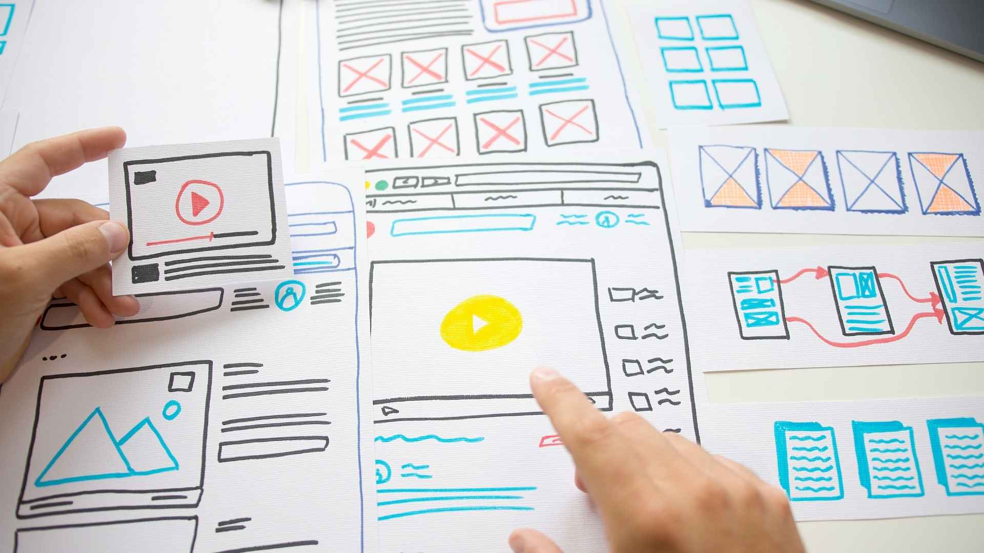 designer planning draft sketch