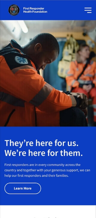 First Responder Home page