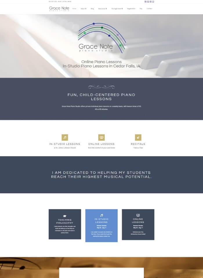 Grace Note Piano Featured