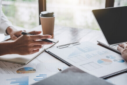 Team discussing regarding the information's