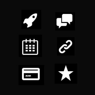 San Diego Film Icon Set