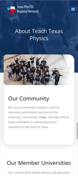 TexasPhystec Inner page