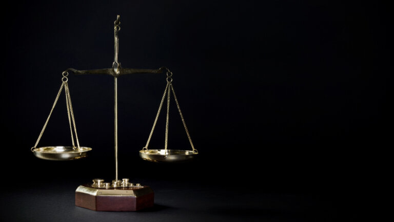 weighing scale in black background