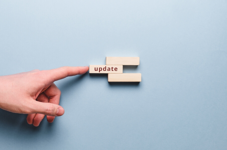 Word update in a wood