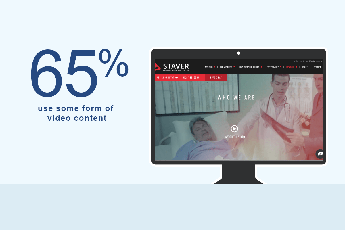 video content on law firm websites