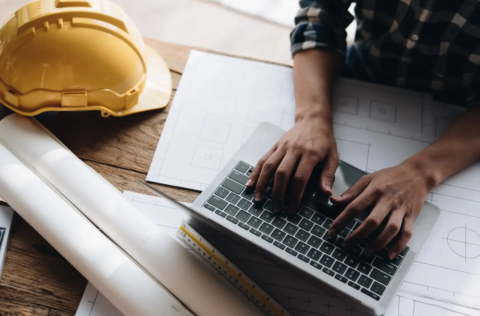 A person encoding the project information