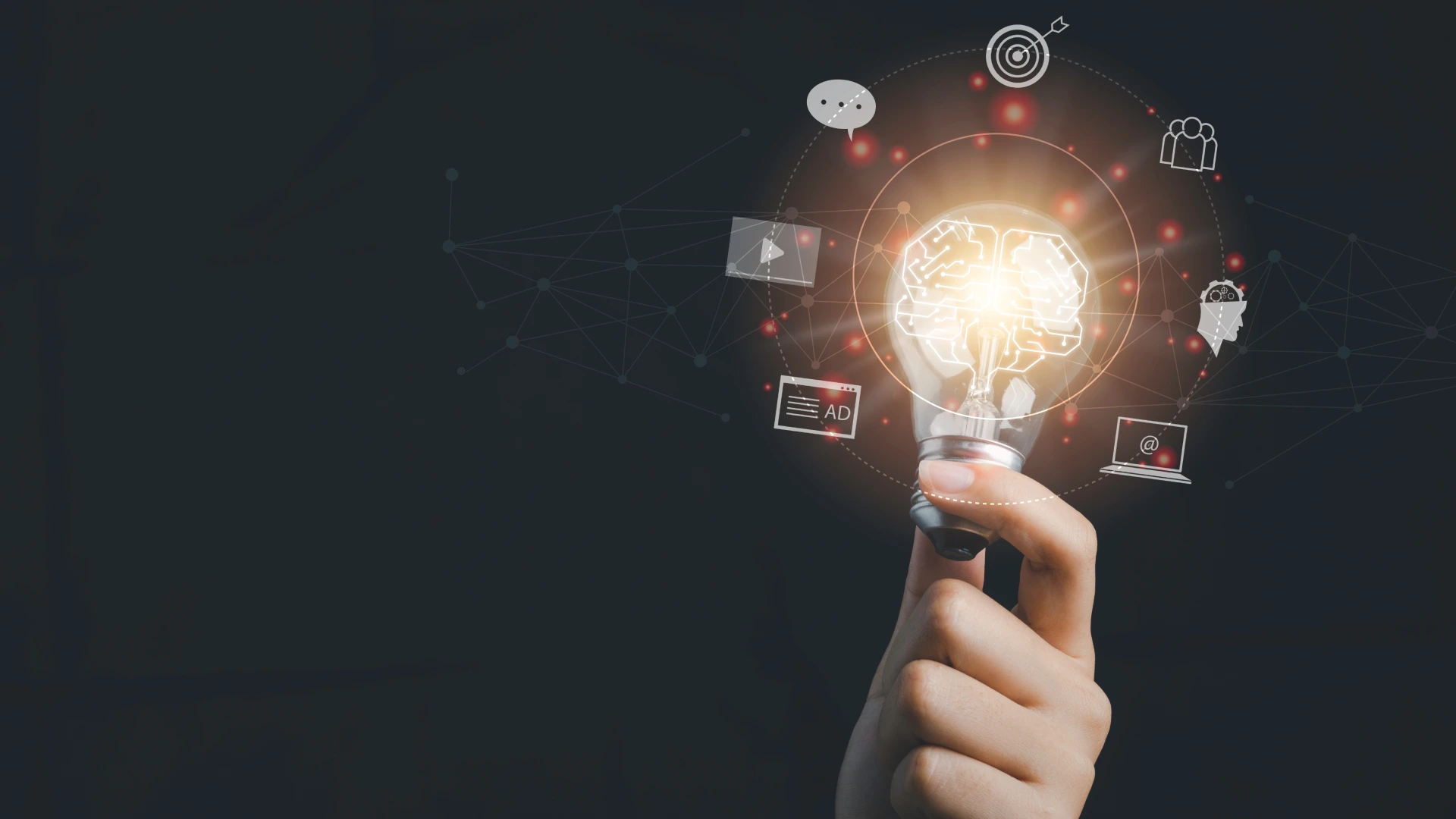 Digital marketing strategy idea concept